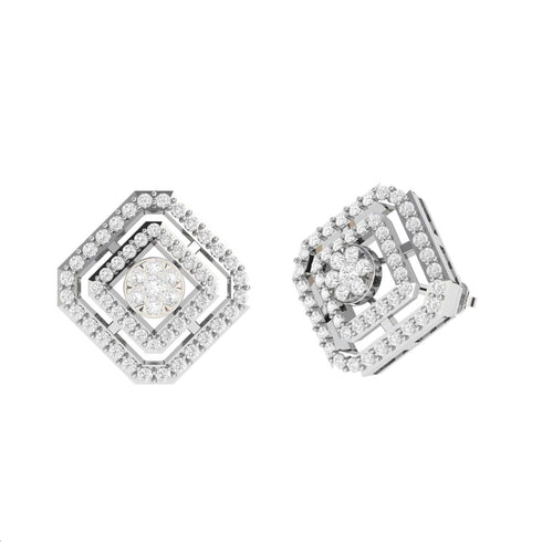 Celeste Diamond Stud Earrings