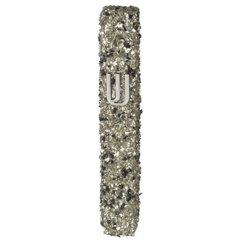 Glass Mezuzah with Stones