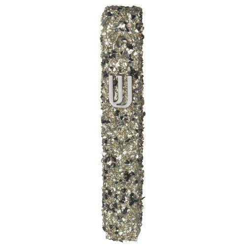 Glass Mezuzah with Stones