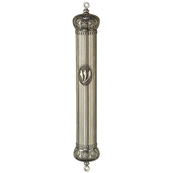 Metal Crown Mezuzah