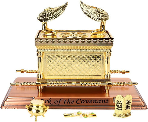 The Ark of The Covenant Replica Gold Plated Statue with Contents