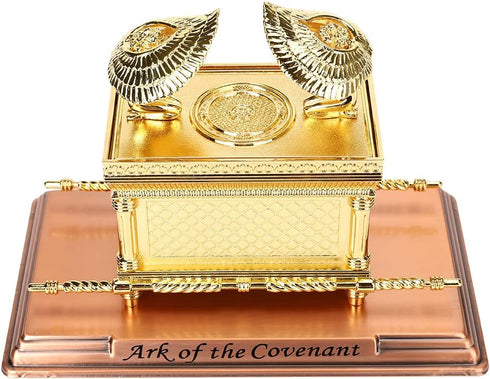 The Ark of The Covenant Replica Gold Plated Statue with Contents
