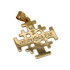 14K Gold Jerusalem Cross Engraved Star of Bethlehem Necklace