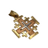14K Tri Color Gold Jerusalem Cross Necklace