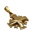 14K Gold Raised Up Elegant Smooth Jerusalem Cross Necklace
