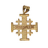 14K Gold Lema Filigree Jerusalem Cross Necklace