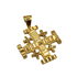 14K Gold Sar Filigree Jerusalem Cross Necklace