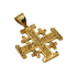 14K Gold Alama Filigree Jerusalem Cross Necklace