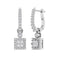 Lola Dangling Square Diamond Earrings