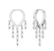 Teardrop Chandelier Dangling Diamond Earrings
