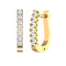 Maeve U Shaped Diamond Huggie Hoop Earrings