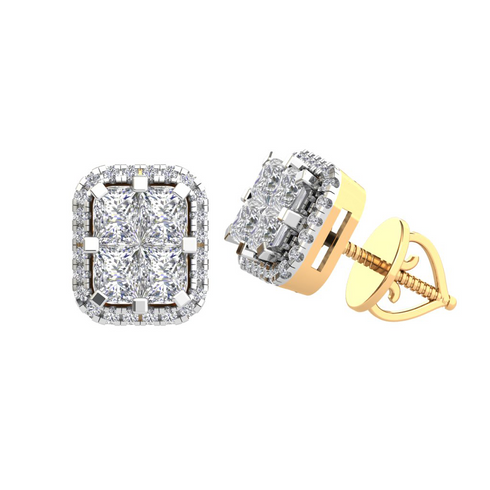 Christel Diamond Stud Earrings