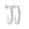 Irene Modern Hoop Diamond Earrings