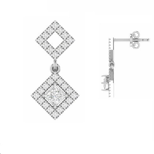 Agniya Diamond Drop Earrings
