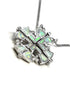 Sterling with Opal Jerusalem Cross Opening Magnetic Necklace