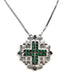 Sterling Classic Jerusalem Cross Opening Magnetic Necklace