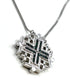 Sterling Classic Jerusalem Cross Opening Magnetic Necklace