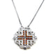 Sterling Classic Jerusalem Cross Opening Magnetic Necklace