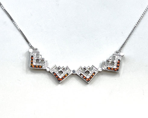 Sterling Classic Jerusalem Cross Opening Magnetic Necklace