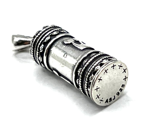 Sterling Silver Mezuzah Pendant