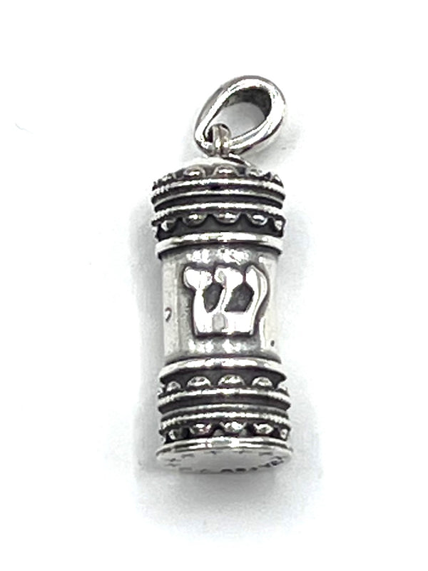 Sterling Silver Mezuzah Pendant