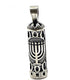 Sterling Silver Mezuzah with Menorah Pendant