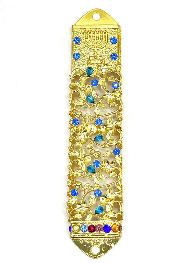 Contemporary Menorah Mezuzah