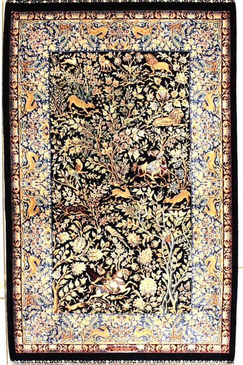Bahar Fine Persian Silk Carpet