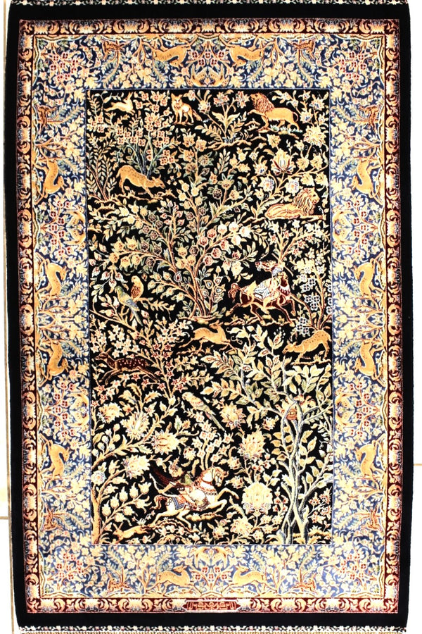 Bahar Fine Persian Silk Carpet