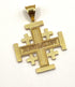 14K Gold Sarab Filigree Jerusalem Cross Necklace