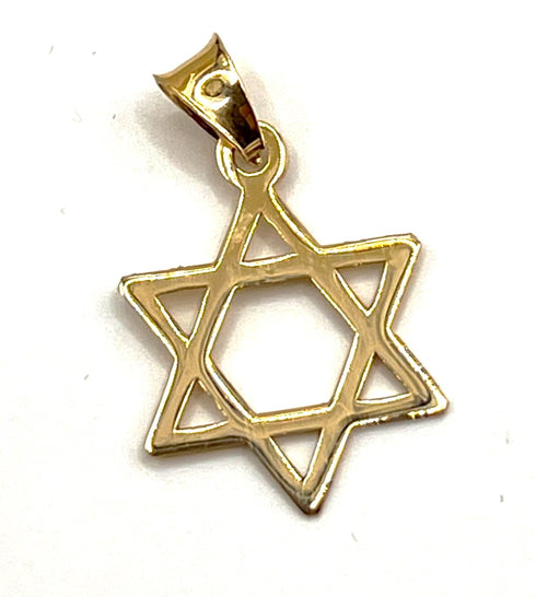 14k Gold Classic Star of David’ Necklace