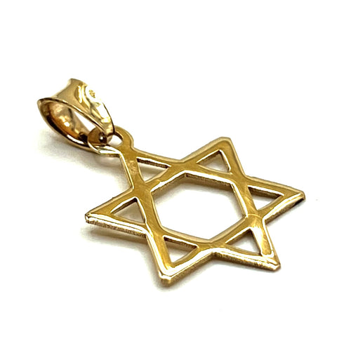14k Gold Classic Star of David’ Necklace