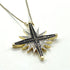 14K Gold & Black Diamond Star Of Bethlehem Opening Magnetic Necklace