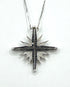 14K Gold & Black Diamond Star Of Bethlehem Opening Magnetic Necklace