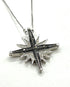 14K Gold & Black Diamond Star Of Bethlehem Opening Magnetic Necklace