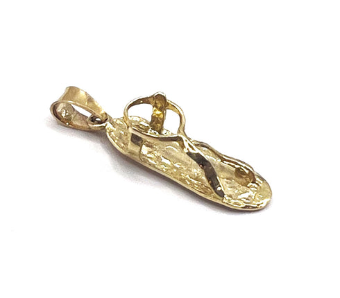 14K Gold Jesus Christ Sandal Necklace
