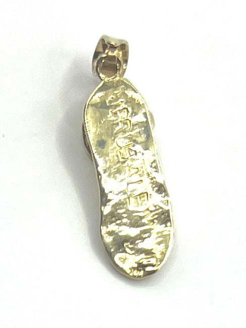 14K Gold Jesus Christ Sandal Necklace