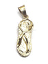 14K Gold Jesus Christ Sandal Necklace
