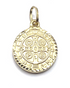 14K Gold Jesus With Jerusalem Cross Medallion Necklace