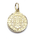 14K Gold Jesus With Jerusalem Cross Medallion Necklace