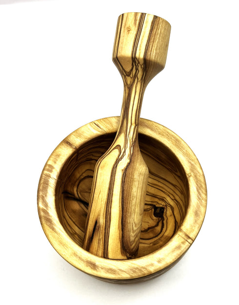 Olive Wood Pestle and Mortar