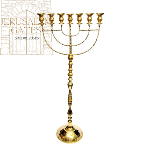 Gold Plated Huge Oil Menorah IN