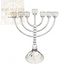 Elegant Silver Plated 7 Branch Menorah 28 CM