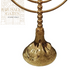 Elegant Gold Plated 7 Branch Menorah 28 CM