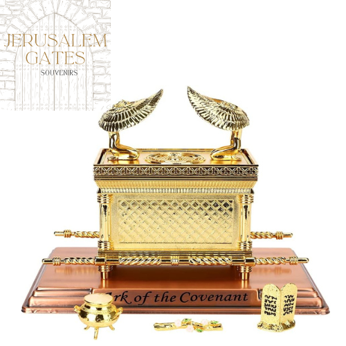 The Ark of The Covenant Replica Gold Plated Statue with Contents