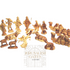 17 Piece Olive Wood Nativity Set