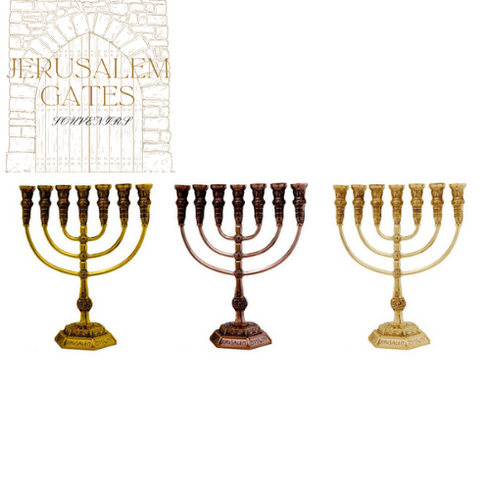 Luxury Jerusalem Temple 7 Branch Menorah