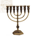 Aluminum 7 Branch Temple Menorah 28CM