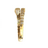 14K Gold With Pave Diamond Snake Bangle