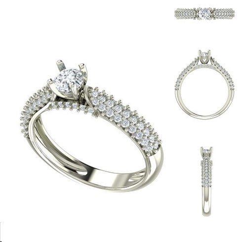 Aksana Diamond Engagement Ring